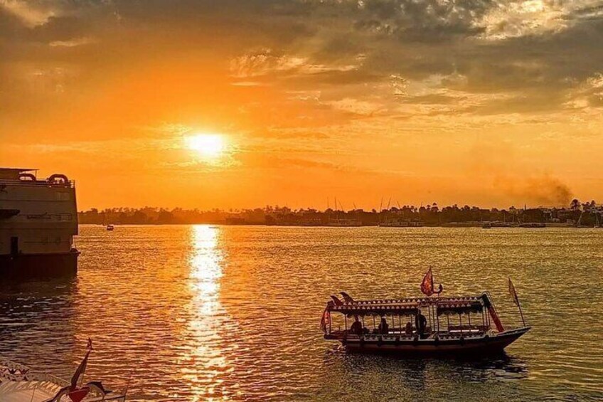 Luxury sunset felucca in Aswan