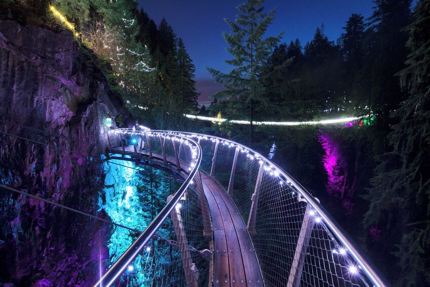 Vancouver's Festive Capilano Canyon Lights & Vancouver Tour