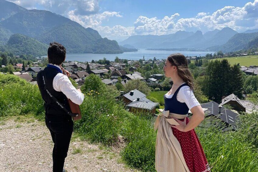 Salzkammergut Serenade: Dana & Dmitry’s melodies by Fuschlsee & Wolfgangsee, where 'Do-Re-Mi' echoes in the heart of the lakes' splendor.