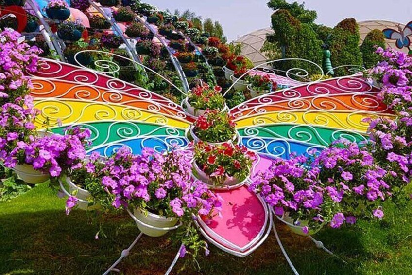 Miracle Garden and Butterfly Garden Dubai Combo Tour