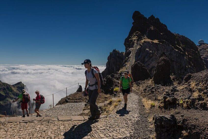 Stairway to Heaven Pico do Areeiro in Madeira Island