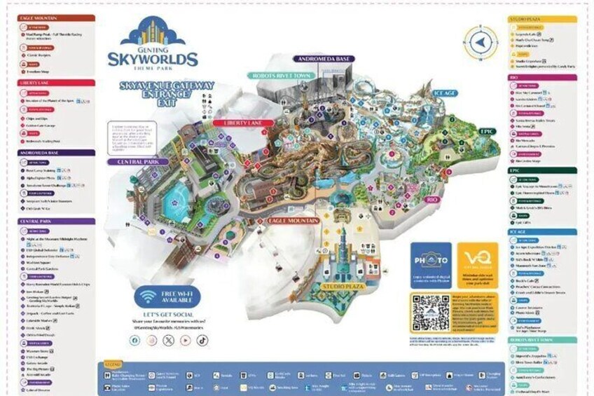 Genting SkyWorlds Park Map