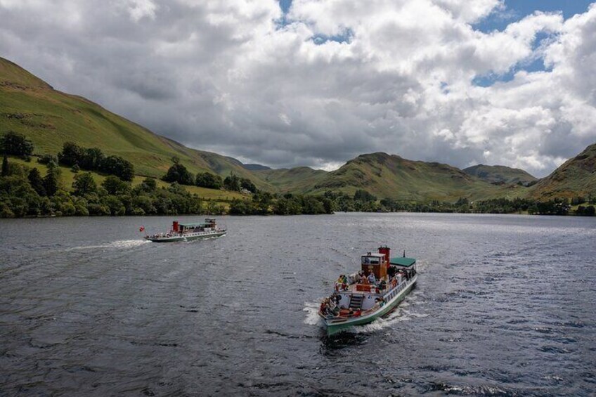 Raven and Lady of the Lake pass by on Ullswater