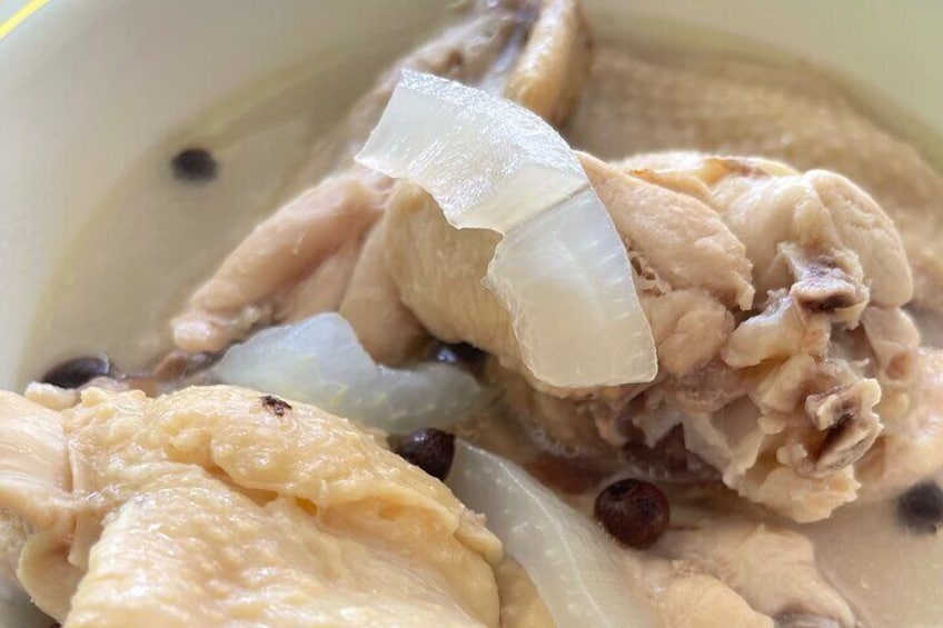 Turks and Caicos local dish - Chicken Souse