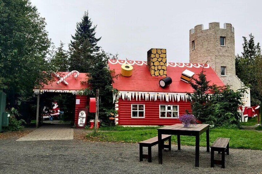 Winter Combo Godafoss Christmas House and The Forest Lagoon