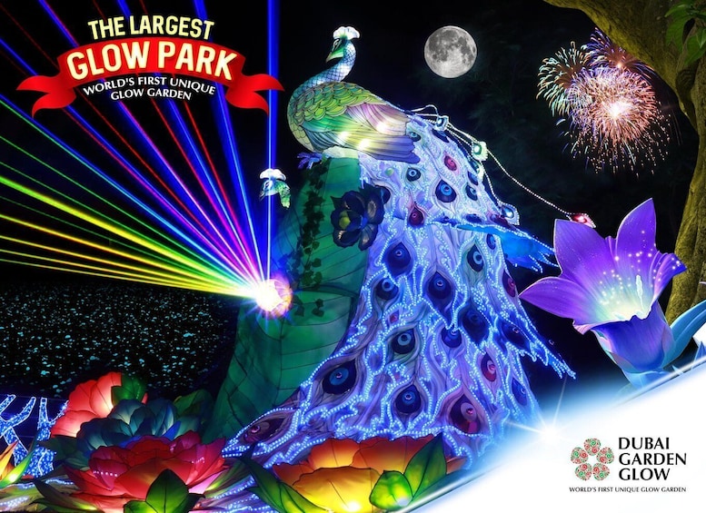 Picture 1 for Activity Dubai: Dubai Garden Glow Entry Ticket with Magic Park Option