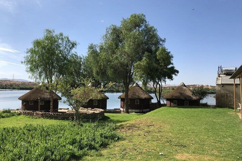 Beautiful setting at Penduka Village at Goreangab dam