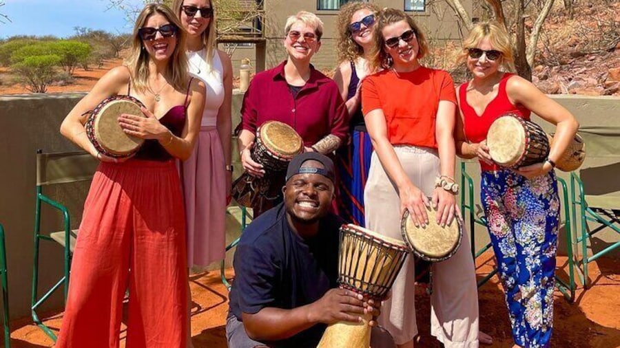 Join the fun of drumming in Namibia