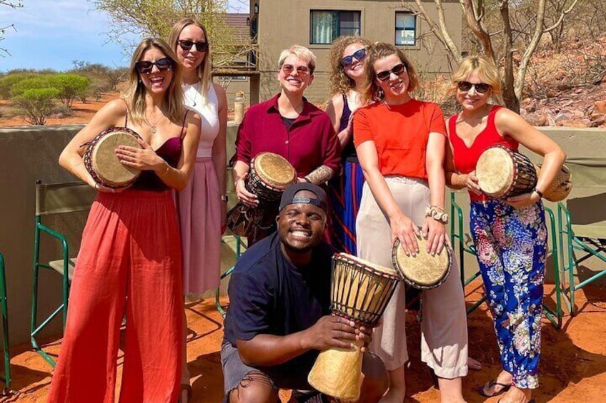 Join the fun of drumming in Namibia