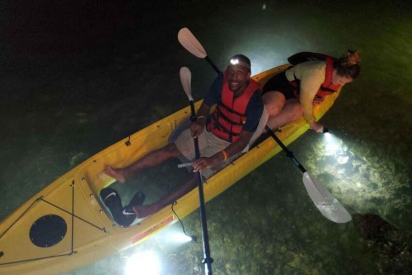 Picture 3 for Activity St. Pete Beach: Glass Bottom Kayak Fish Feeding Night Tour