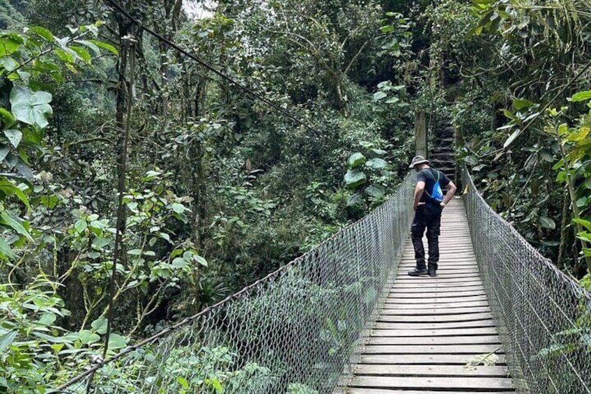 La Chorrera Waterfall hike and motorcycle tour Colombia