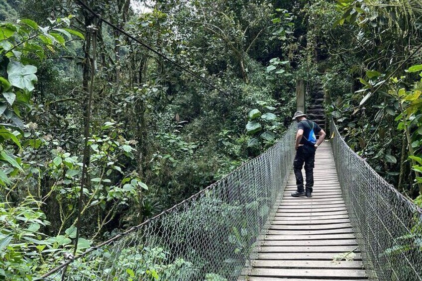 La Chorrera Waterfall hike and motorcycle tour Colombia