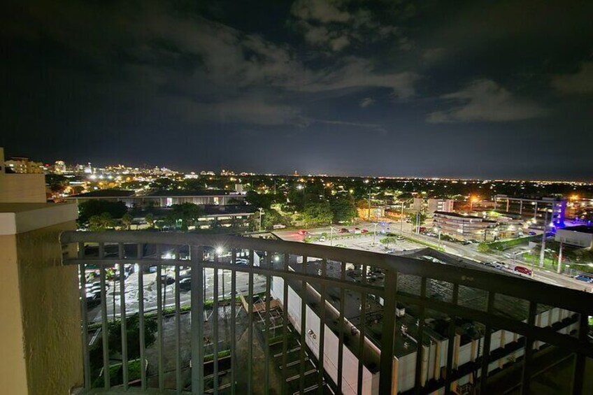 The view from Chez Modeste's Balcony. 