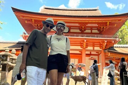 Visite guidée privée en van de 7 heures à Nara et à la ferme Matcha