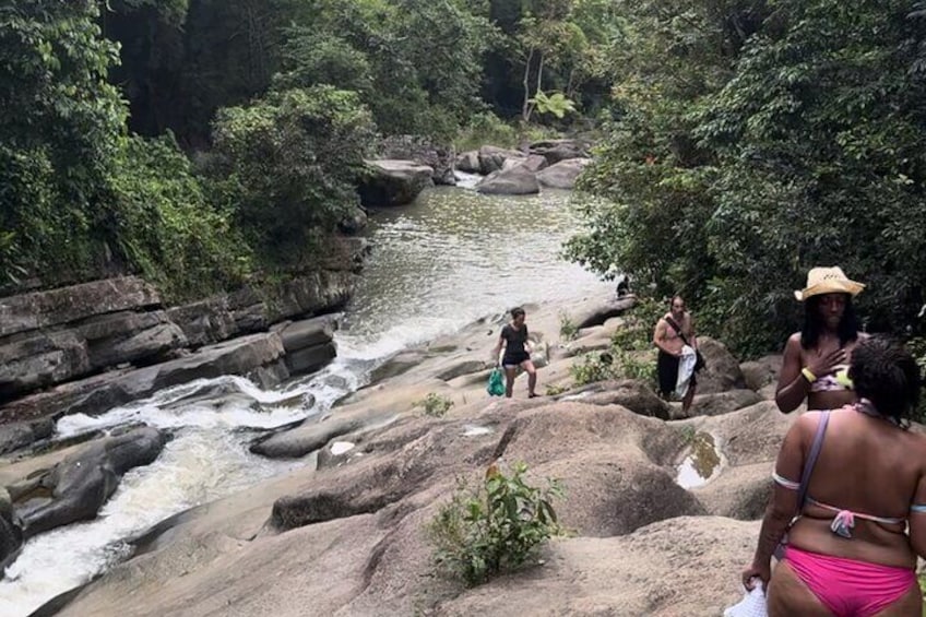 El Yunque Rainforest Party Tour with Waterslide and Rope Swinging