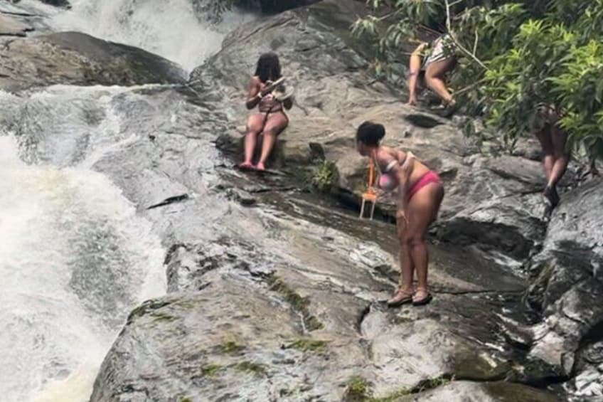 El Yunque Rainforest Party Tour with Waterslide and Rope Swinging