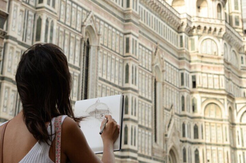 Private Sketching Activity in Florence