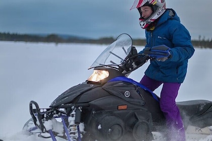 Guided Wilderness Snowmobile Safari in Rovaniemi & Barbeque