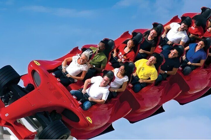 Hold on tight! Ferrari World brings you the ultimate adrenaline rush with record-breaking roller coasters and heart-pounding experiences.