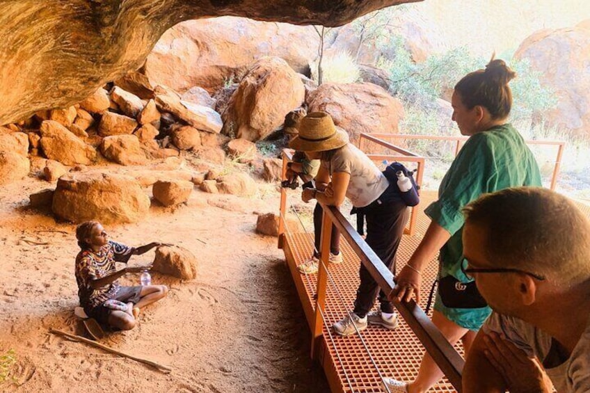 Anangu local aboriginal tour guide. 