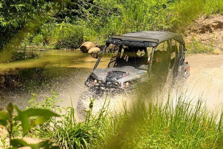 Jungle ATV Waterfall and Zipline Adventure from Panama City