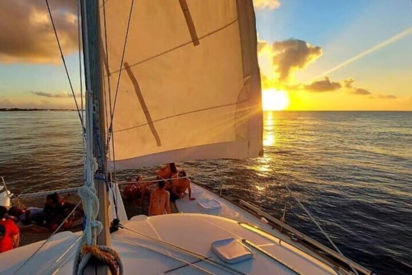 Cozumel Sunset Private Catamaran Adventure