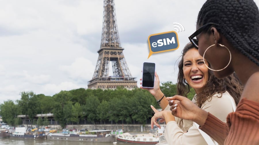 Paris: Unlimited France Internet with eSIM Mobile Data Plan