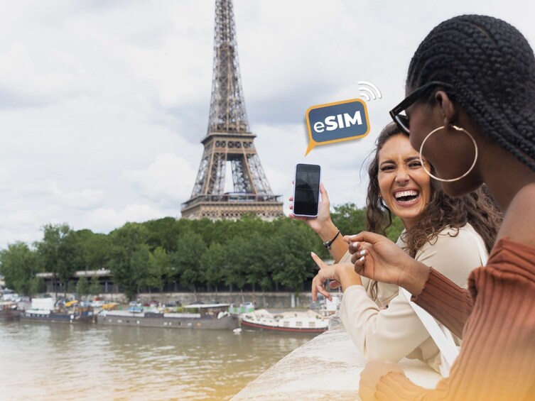 Paris: Unlimited France Internet with eSIM Mobile Data Plan