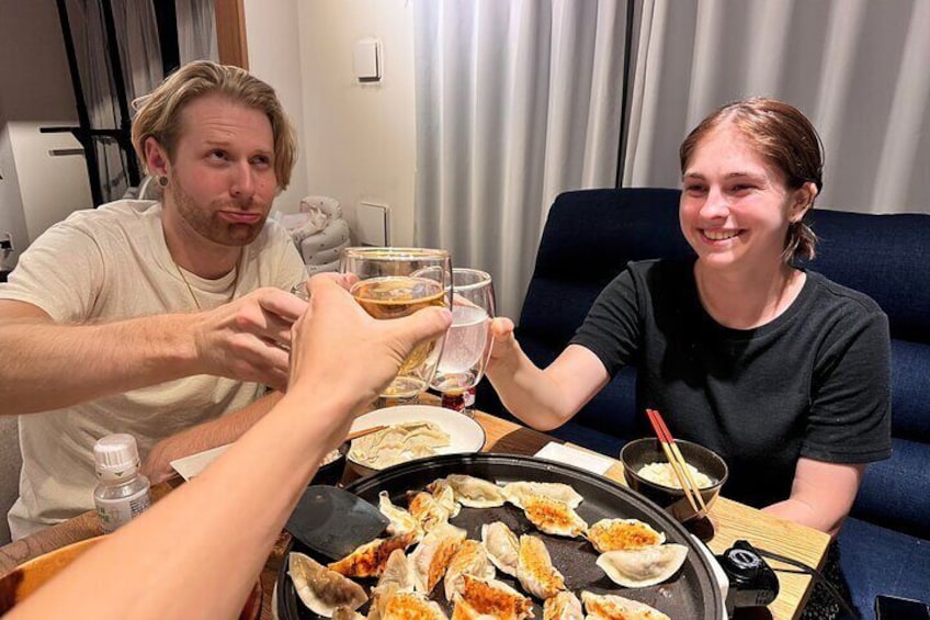 Local Family Supermarket Tour & Homemade Gyoza Cooking Experience