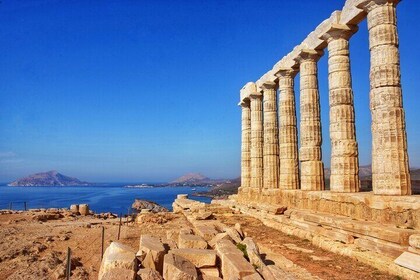 Private Tour Temple of Poseidon Lake Swim and Silver Mines