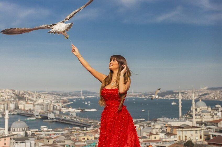 Istanbul Rooftop Experience Private Photoshoot