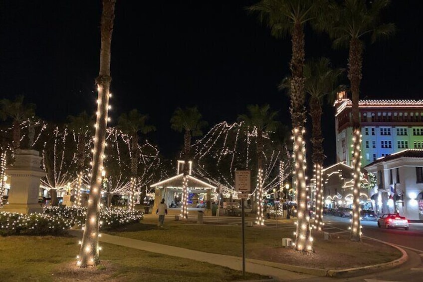 St Augustine Nights of Lights Cart Tour