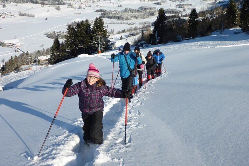 Snowshoe hike in the Allgäu