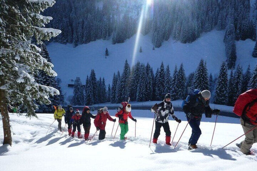 Snowshoe hike in the Allgäu