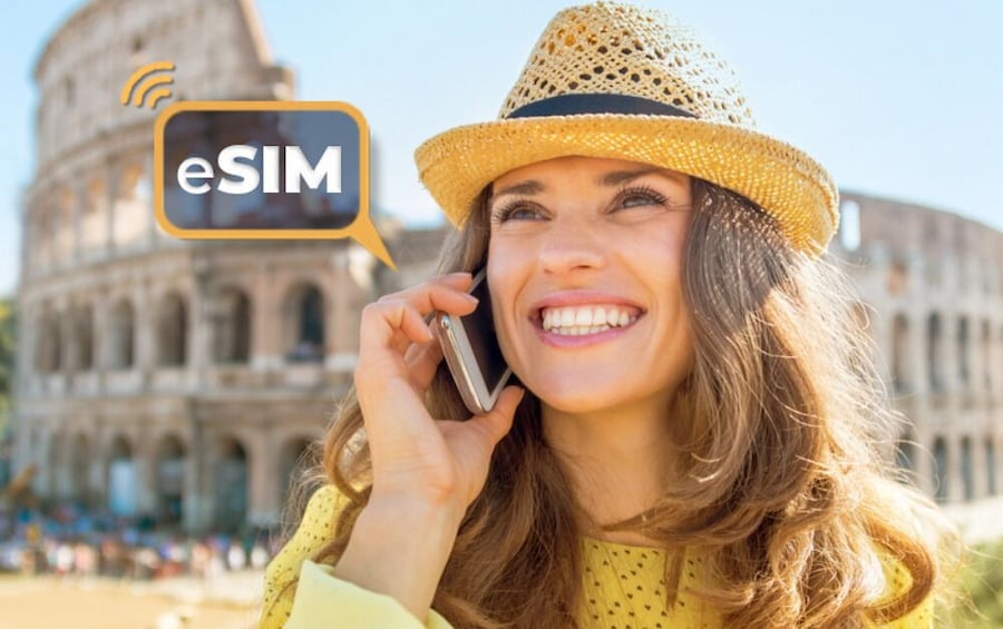 Rome: Unlimited Italy Internet with eSIM Mobile Data Plan 