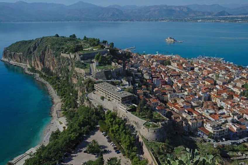 Nafplio Palamidi and Bourtzi Castle Tour from Athens