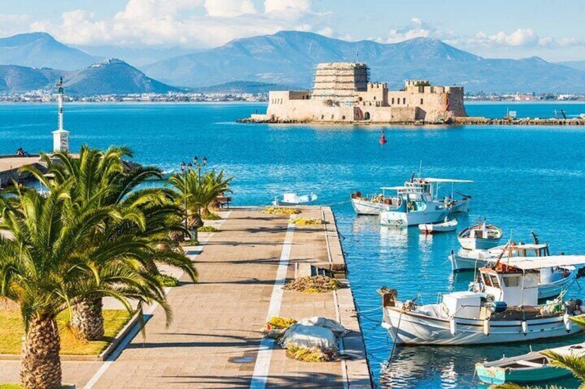 Nafplio Palamidi and Bourtzi Castle Tour from Athens