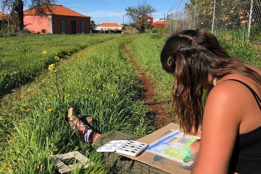 Making art on La Palma