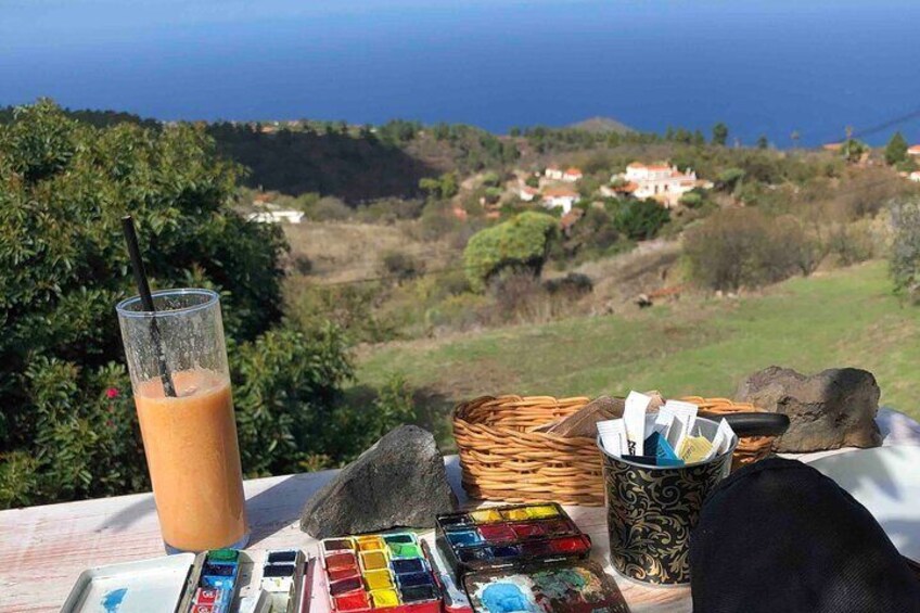 Making art on La Palma