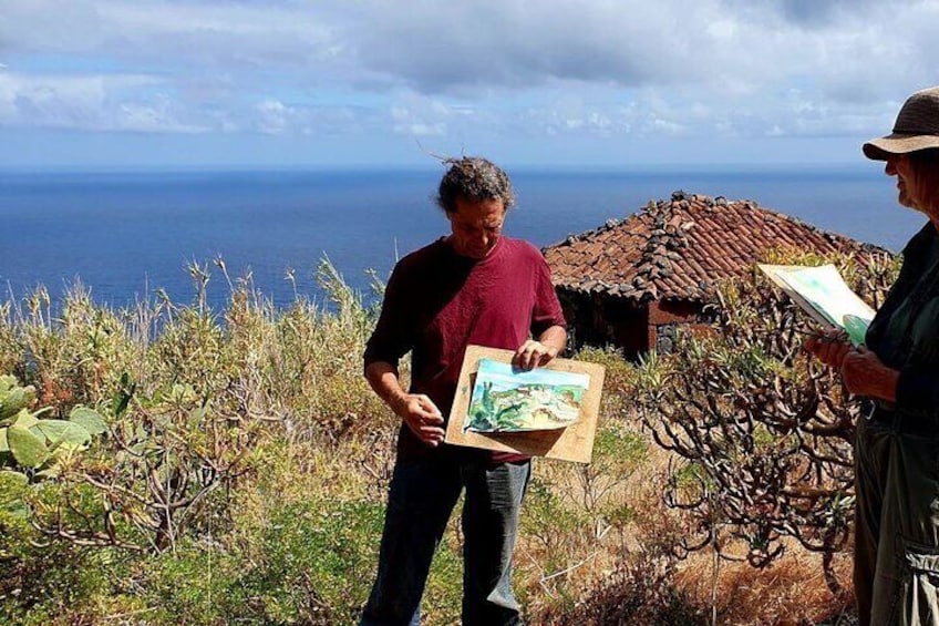 Making art on La Palma