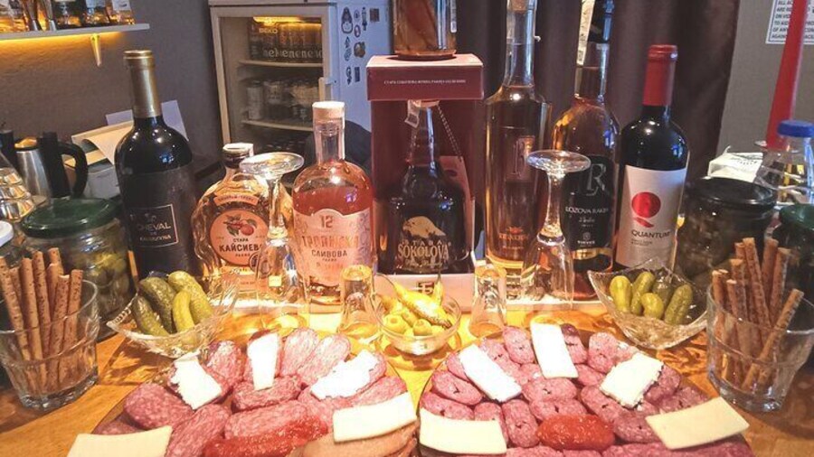 Bulgaria Premium Aged Rakia, Cold Cuts and Pickles Tasting