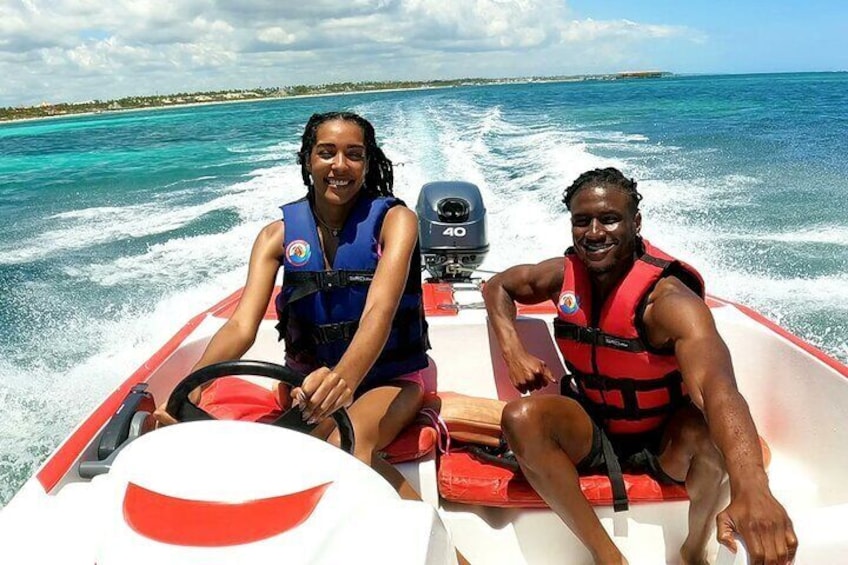 Speed Boat Driving Experience Tour From Punta Cana