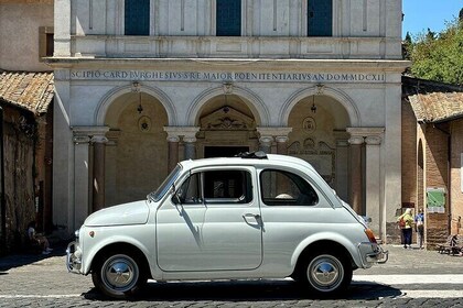 Guided Tour of the Catacombs & Appia Antica Park in Fiat500