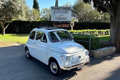 Guided Tour of the Catacombs & Appia Antica Park in Fiat500