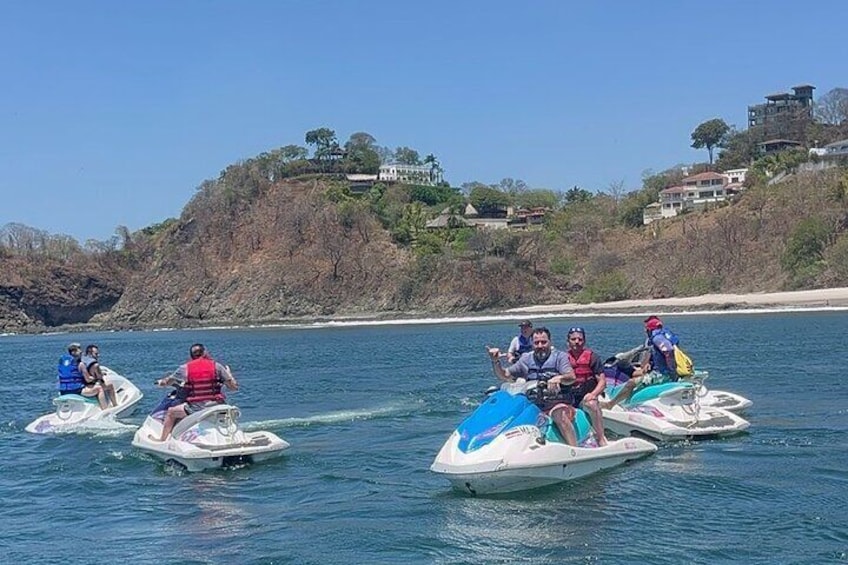 1 Hour Guided Jet Ski Tour in Conchal or Brasilito