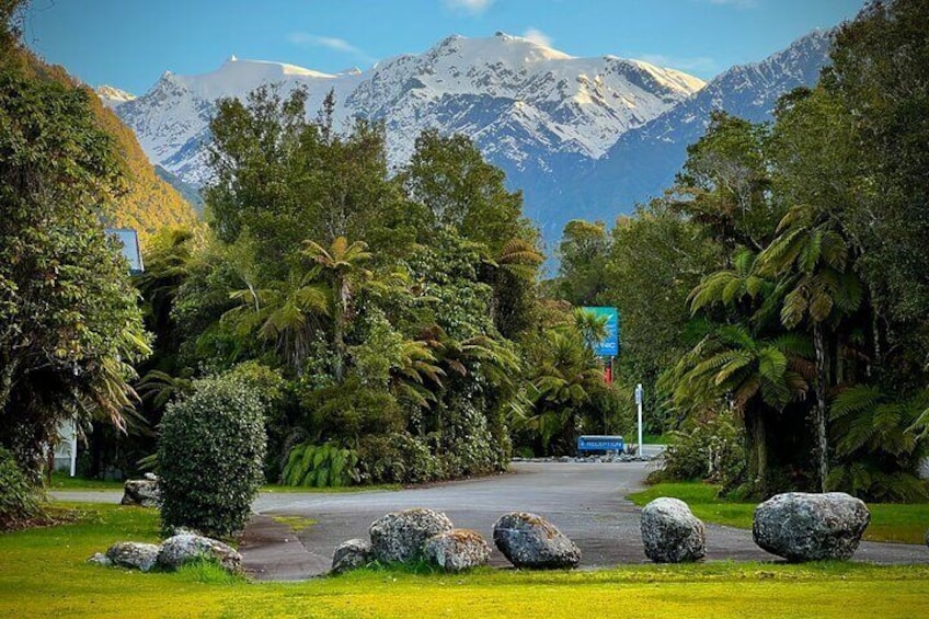 nestled amongst the mountains - Franz Josef 