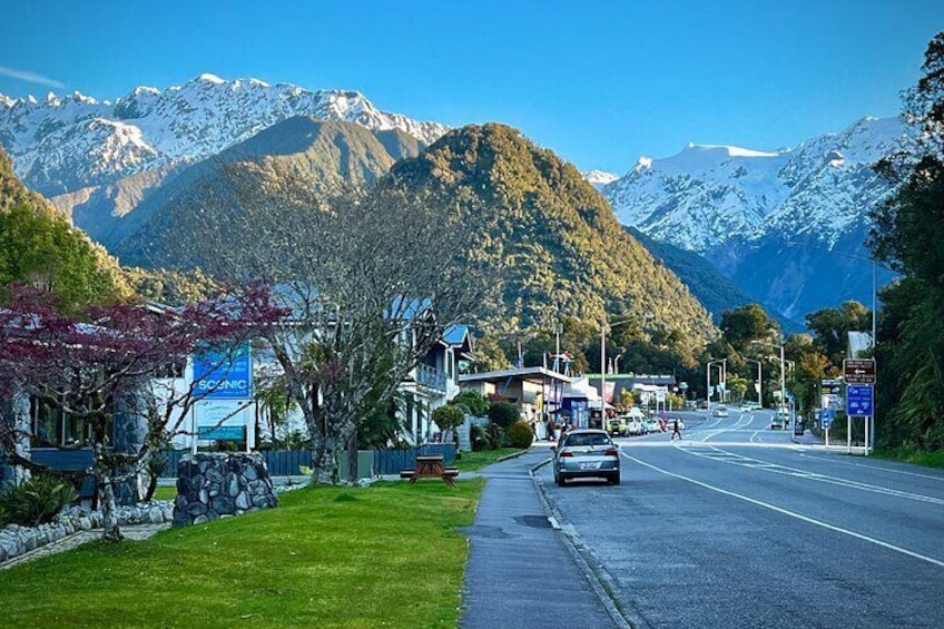 nestled amongst the mountains - Franz Josef 