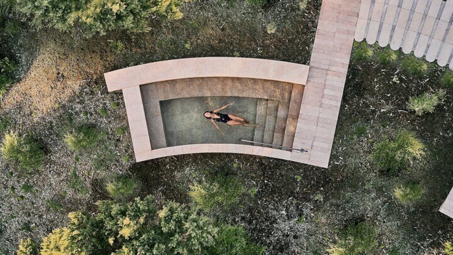 Indulge in the tranquil geothermal springs at Alba