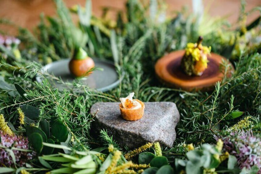 Enjoy a multi course tasting menu featuring seasonal produce