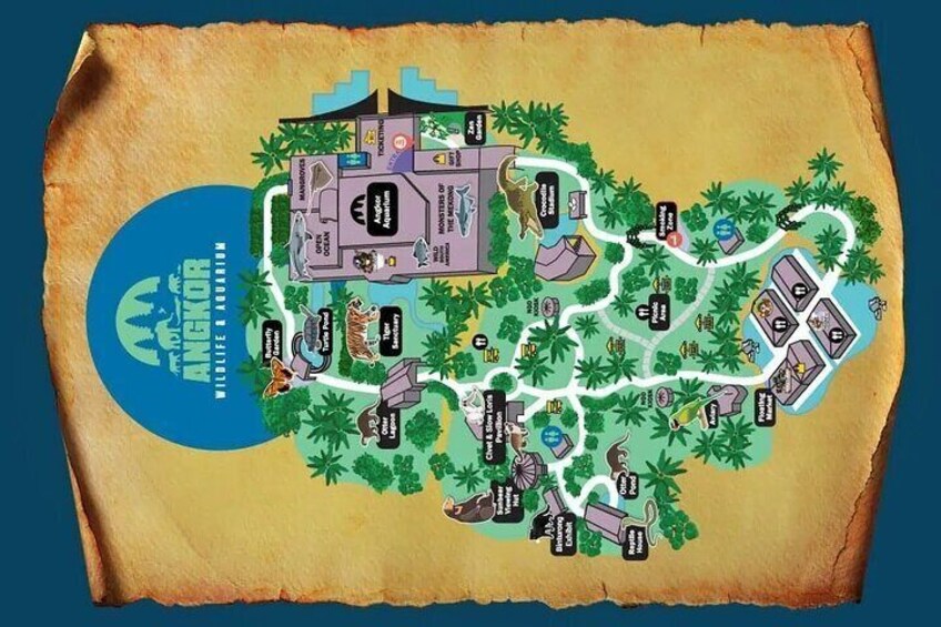Full Day Pass Discover Angkor Wildlife and Aquarium
